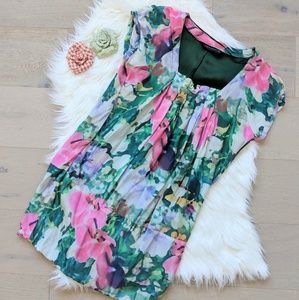 Zara watercolor dress